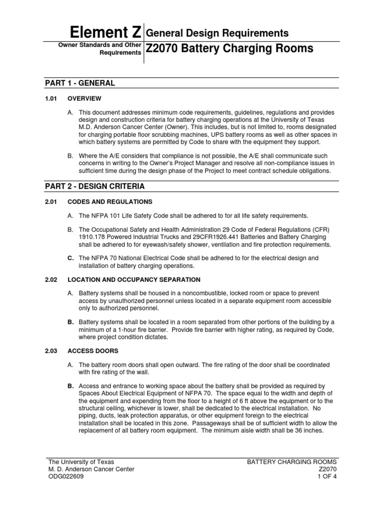 Battery Room PDF Battery (Electricity) Ventilation (Architecture)