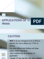 Applications of VT in Welding