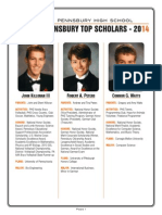 Pennsbury High School Top Scholars 2014