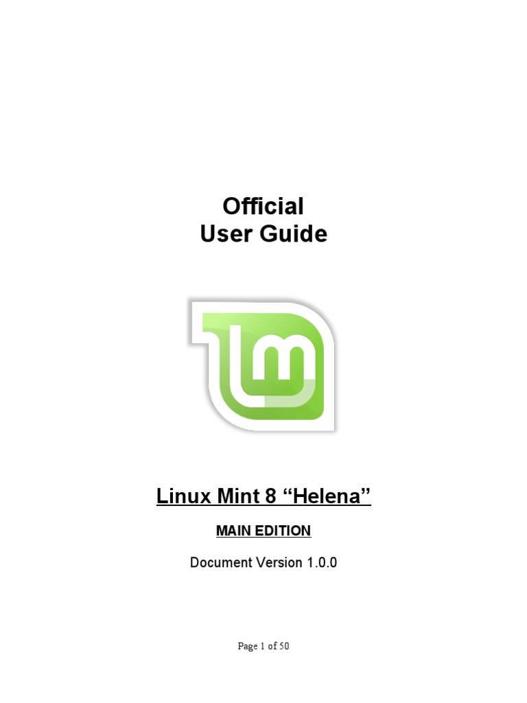 Official User Guide: Linux Mint 8 "Helena" | PDF | Operating System ...