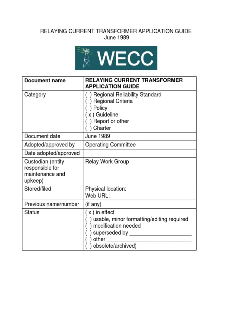 Current Transformer Relaying Guide | PDF | Transformer | Inductance