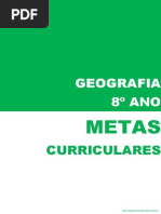 Metas Curriculares Geografia - 8º Ano