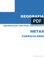Metas Curriculares Geografia - 9º Ano [organizadas por nível hierárquico]