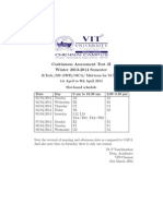 Continuous Assessment Test-II Winter 2013-2014 Semester