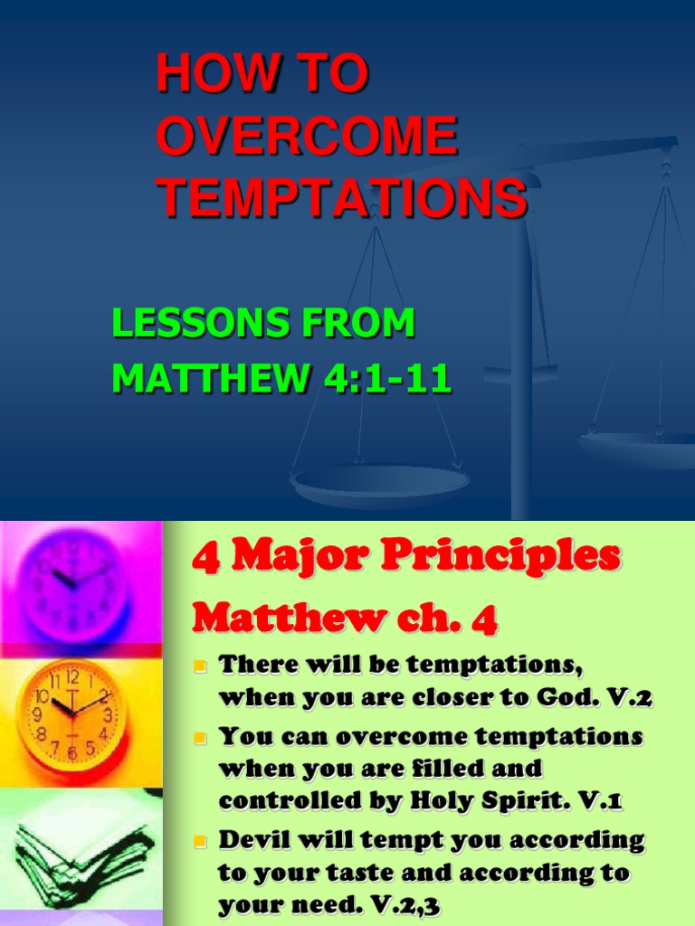 Overcoming Temptations: Matthew 4 Guide | PDF | Religion & Spirituality