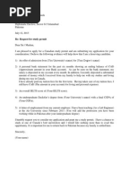 cover letter for tourist visa application australia