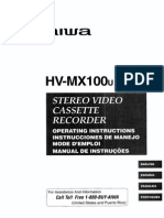 AIWA HX-MX100U Operators Manual