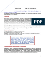 Contabilidade Internacional: Estrutura Conceitual para Relatórios Contábeis