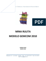 Informe Mina Rulita Modelo Gemcom 2010