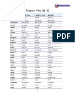 Irregular Verb List 2