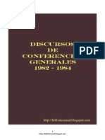 Discursos de Conferencias Generales 1982 - 1984