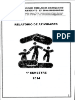 Conselho Tutelar (33ª Zona). Relatório_de_Atividades. 2014 (1º Trimestre)