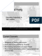 Assessments in Entry Level Hiring