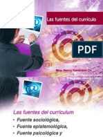 Fuentes y Elementos Del Curriculo 24109