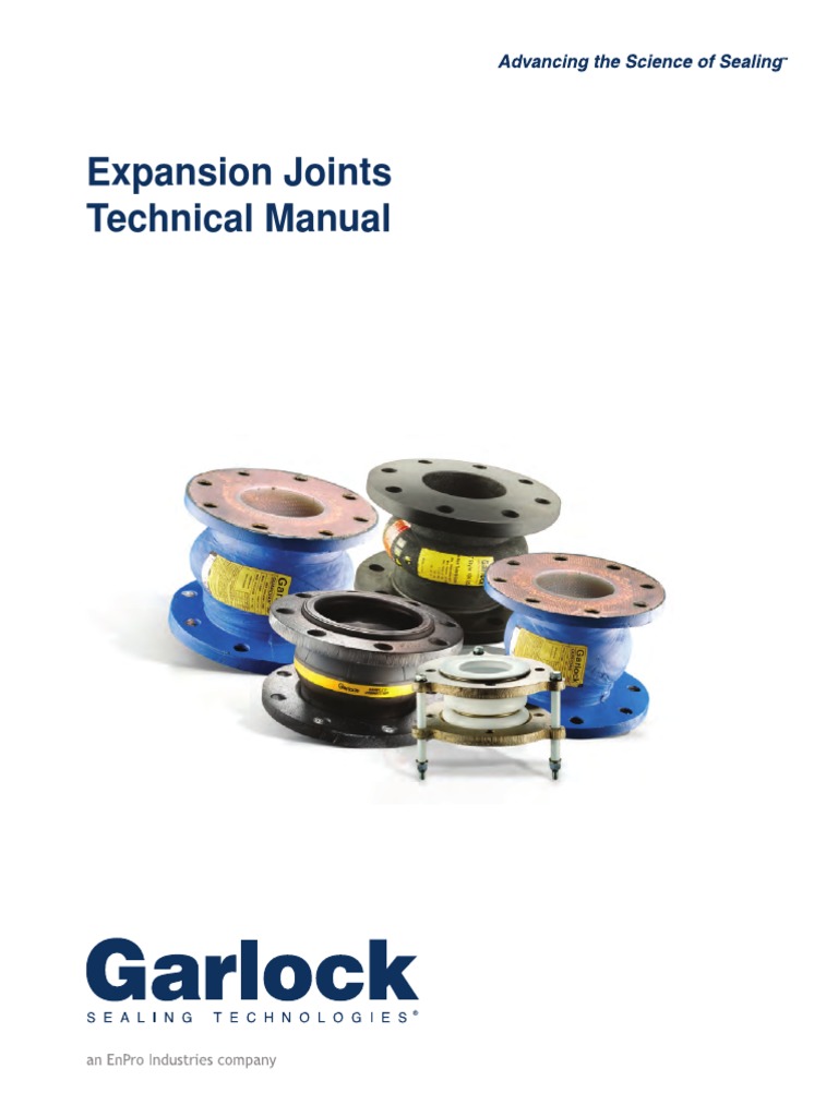 Garlock Expansion Joints Catalog Manual PDF Pipe (Fluid Conveyance) Duct (Flow)