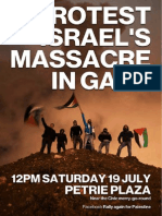 Gaza Rally Flyer A6 140714