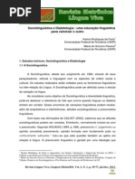 19 Sociolinguística e Dialetologia - Uma Educ. Ling. p Valorizar o Outro - Faria e Pessoa
