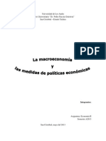 Ensayo de Macroeconomía y Medidas de Políticas Economica (Economía II)