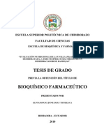 Tesis de Grado: Escuela Superior Politécnica de Chimborazo Facultad de Ciencias