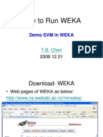 Run SVM and NNge classifiers in WEKA with C code