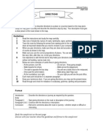 Directions: Intensive Class Informal Letters PMR 2008