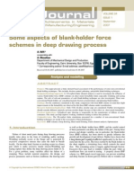 Some aspects of blank-holder force schemes in deep drawing process