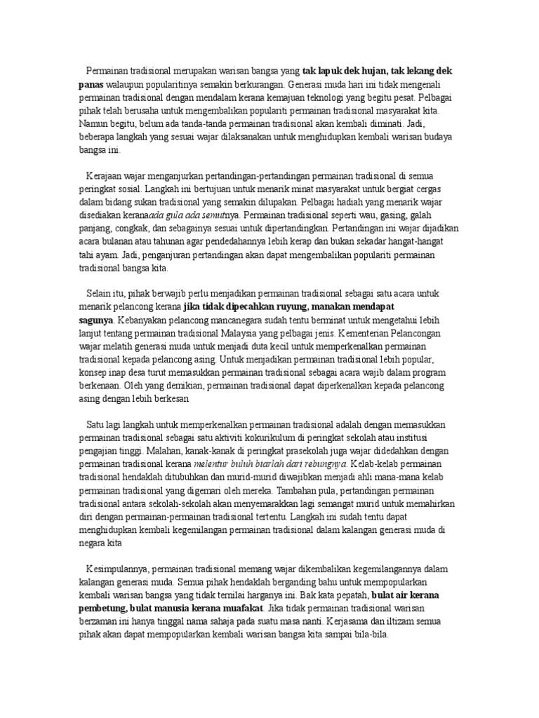 Permainan Tradisional Merupakan Warisan Bangsa Yang Pdf