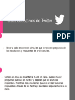 Uso Educativo de Twiter