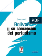 Bolivar y Su Concepcion Del Periodismo