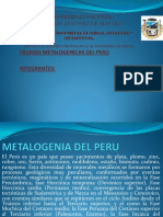 Metalogenia Del Perú