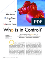 Control Valve Selection - Rising Stem or Quarter Turn