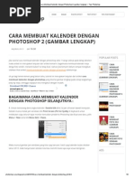 Download Cara Membuat Kalender dengan Photoshop 2 gambar lengkap  Tips Photoshoppdf by Jorelan Nunumete SN234197234 doc pdf