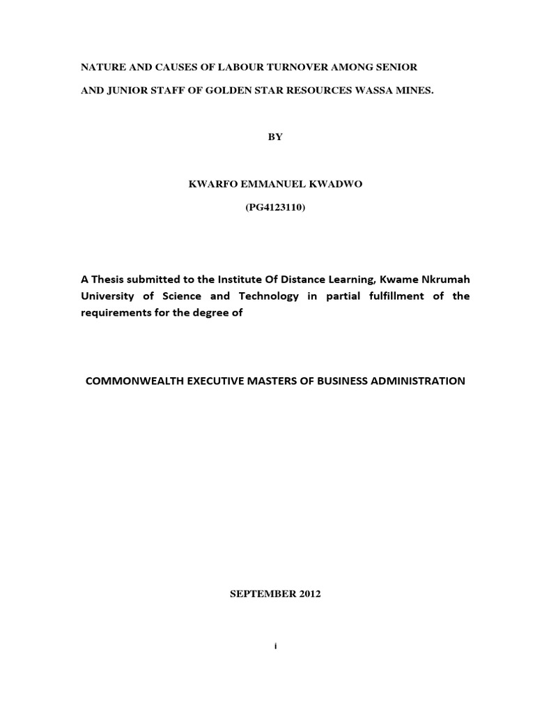 dissertation on employee retention