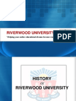 History of Riverwood University