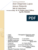 Penegakan Diagnosis Lupus Eritematosus Sistemik