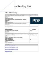 Sixth Form Reading List 2014/15: AS & A2 Chemistry