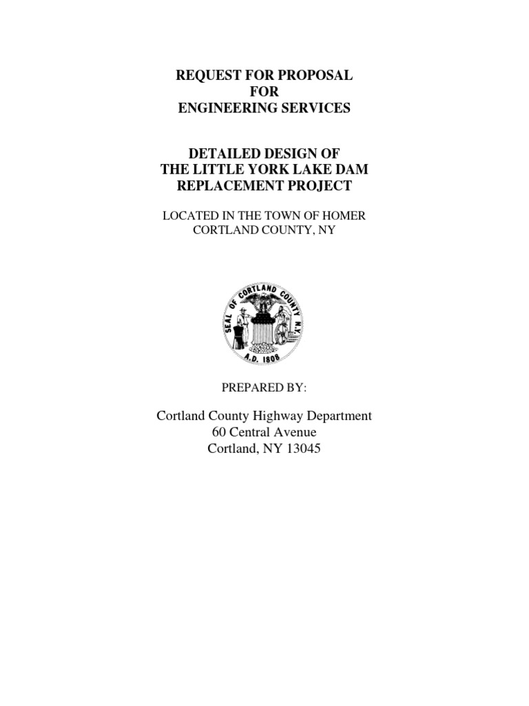 RFP - Engineering Services | PDF | Request For Proposal | Dam