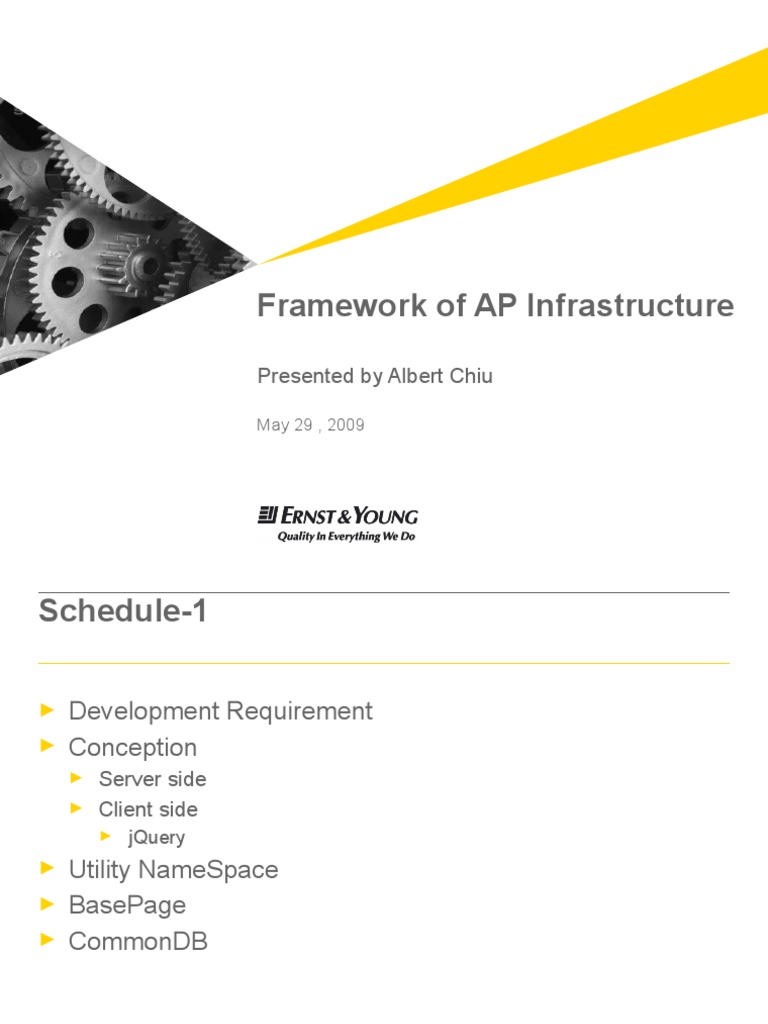 Framework of AP Infrastructure | PDF | Java Script | J Query