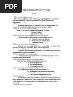 Measurement and Controls