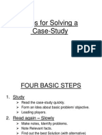 Steps For Solving A Case-Study