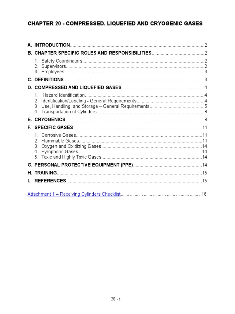 Safety Guidelines for Compressed Gases | PDF | Propane | Valve