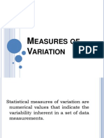 Measures of Variation