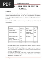 Case of Cost of Capital - Prasannachandra