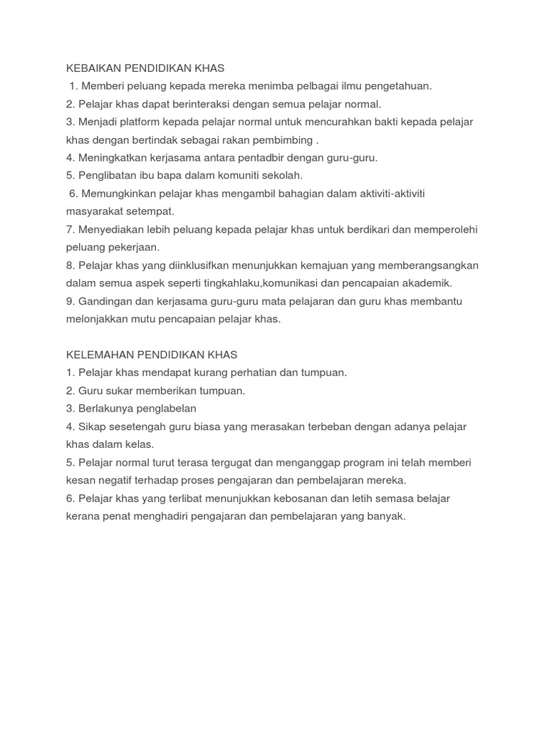 Pendidikan Khas