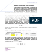 LU Factorisation and Forward and Back Substitution - Excel