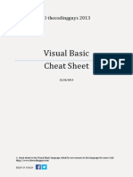 Visual Basic Cheat Sheet: © Thecodingguys 2013