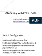 OFA Testing With POX Controller