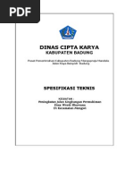 Spesifikasi Teknis Sloof  Spesifikasi  Teknis  DRAINASE docx