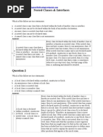 Nested Classes and Interfaces