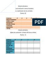 Escalas Estimativas